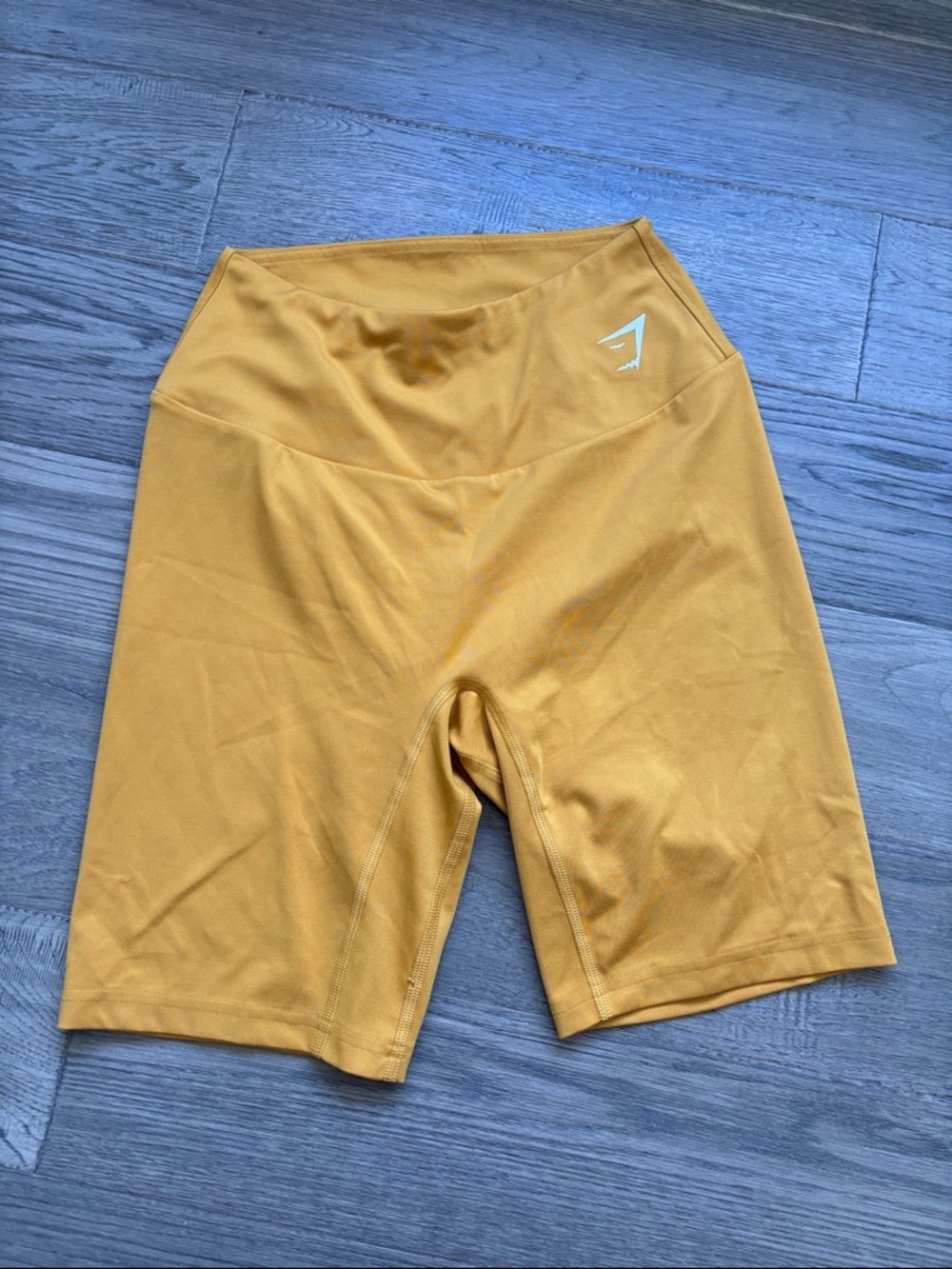 Gymshark | High-Waist Biker Shorts in Mustard Yellow Small